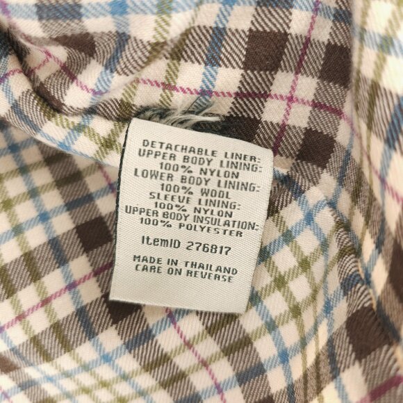 LL BEAN Women's Beige Hooded Jacket Zip Out Liner Size SMALL PETITE - Picture 10 of 11